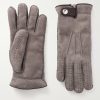 Leather-Trimmed Suede Gloves Leather-Trimmed Suede Gloves