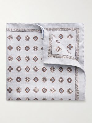 Printed Silk Pocket Square Printed Silk Pocket Square