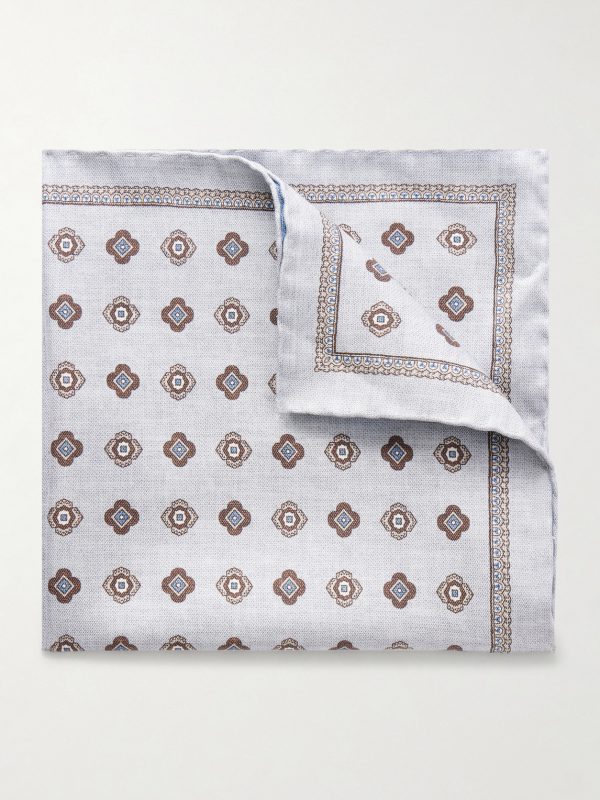 Printed Silk Pocket Square