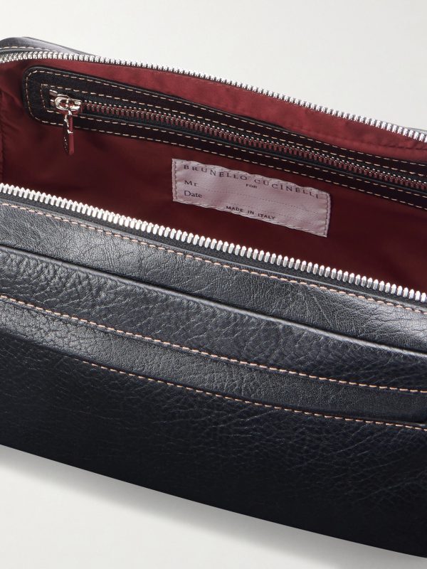 Leather Wash Bag - E1 Leather Wash Bag - E1
