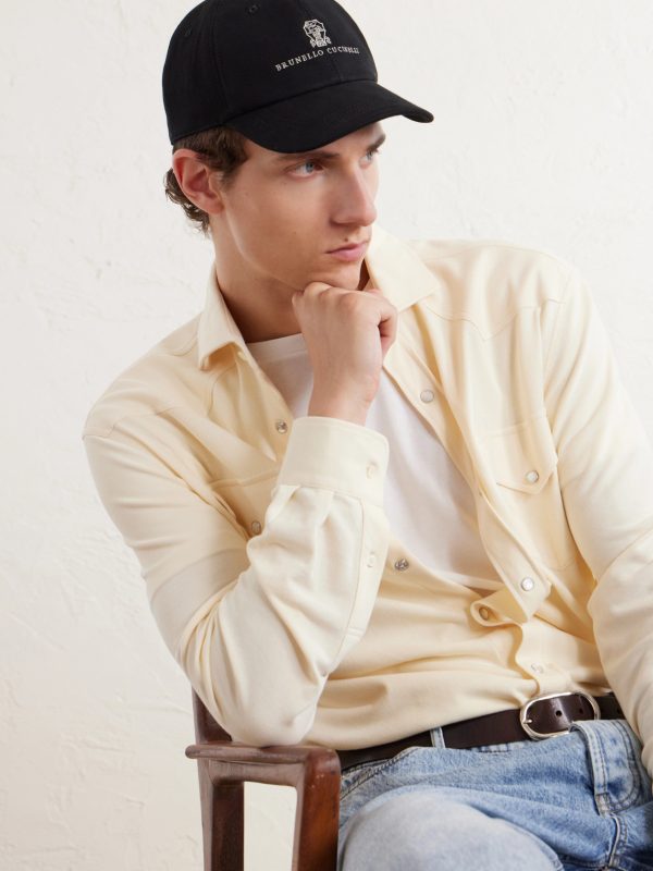 Logo-Embroidered Leather-Trimmed Cotton-Twill Baseball Cap - OU Logo-Embroidered Leather-Trimmed Cotton-Twill Baseball Cap - OU