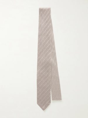 8cm Striped Knitted Silk Tie 8cm Striped Knitted Silk Tie