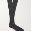 Ribbed Wool and Cashmere-Blend Socks