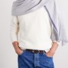 Fringed Wool and Cashmere-Blend Scarf - CU Fringed Wool and Cashmere-Blend Scarf - CU
