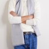 Fringed Wool and Cashmere-Blend Scarf - FR Fringed Wool and Cashmere-Blend Scarf - FR