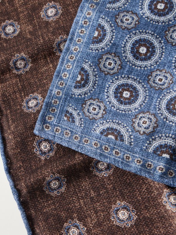 Printed Silk Pocket Square - CU Printed Silk Pocket Square - CU