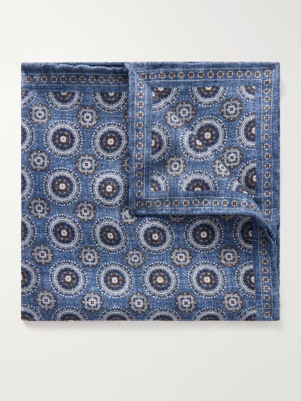 Printed Silk Pocket Square Printed Silk Pocket Square