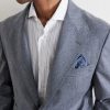Printed Silk Pocket Square - OU Printed Silk Pocket Square - OU