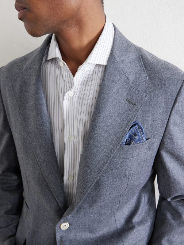 Printed Silk Pocket Square - OU Printed Silk Pocket Square - OU