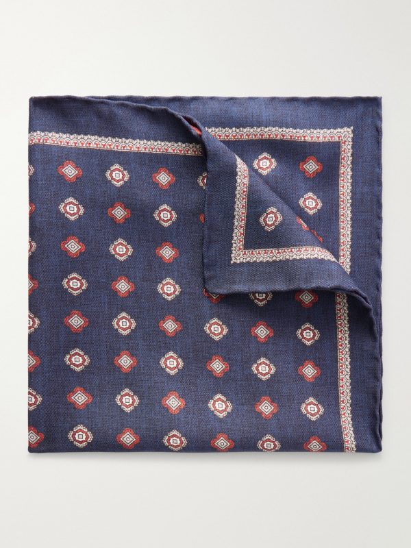 Printed Silk Pocket Square Printed Silk Pocket Square
