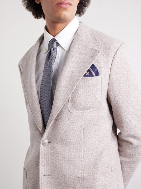 Printed Silk Pocket Square - OU Printed Silk Pocket Square - OU
