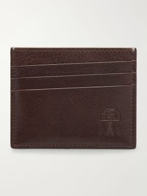 Logo-Debossed Full-Grain Leather Cardholder
