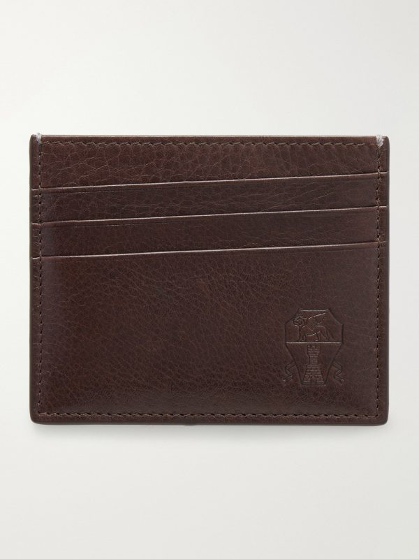Logo-Debossed Full-Grain Leather Cardholder Logo-Debossed Full-Grain Leather Cardholder