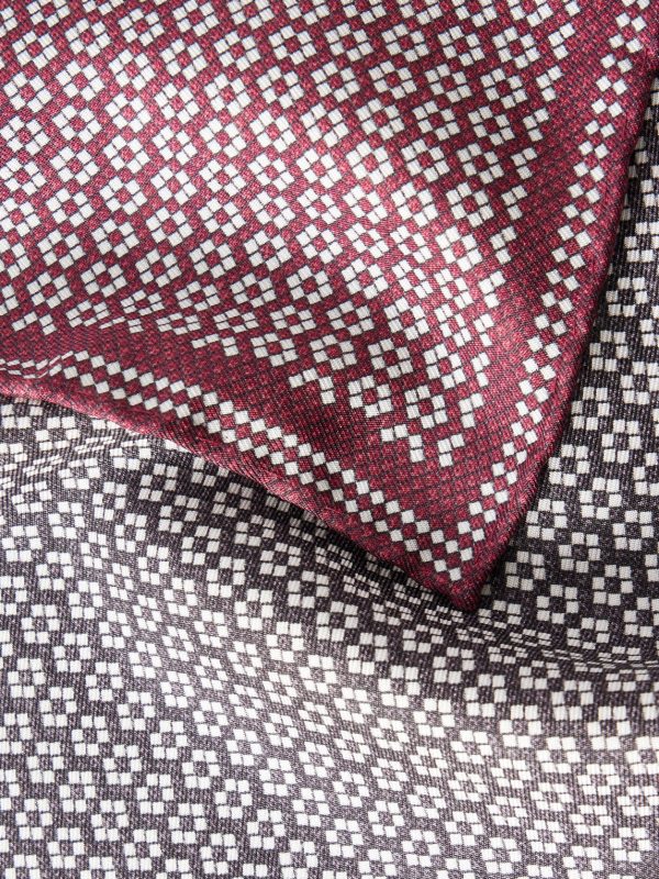 Printed Silk Pocket Square - CU Printed Silk Pocket Square - CU