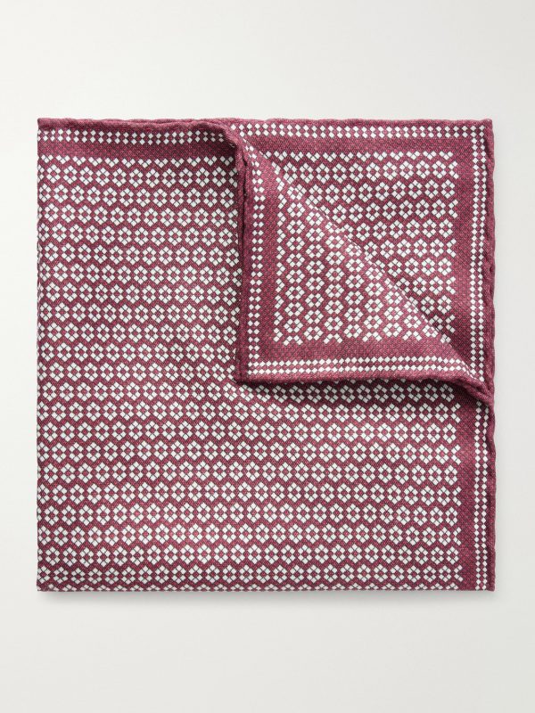 Printed Silk Pocket Square Printed Silk Pocket Square