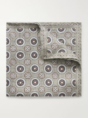 Printed Silk Pocket Square Printed Silk Pocket Square