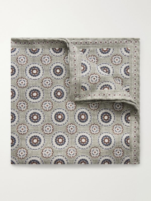 Printed Silk Pocket Square Printed Silk Pocket Square