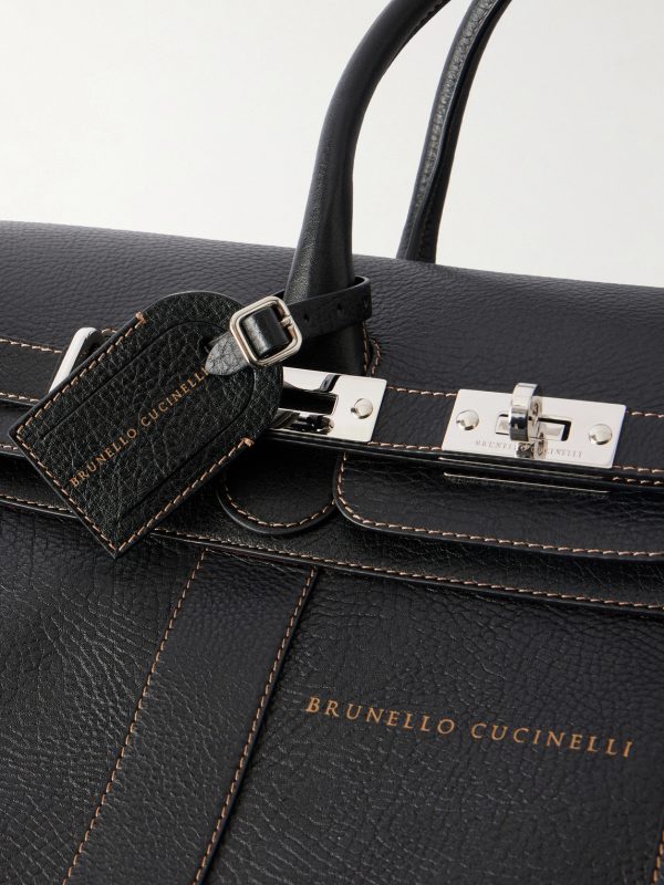 Panelled Full-Grain Leather Weekend Bag - CU Panelled Full-Grain Leather Weekend Bag - CU