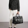 Panelled Full-Grain Leather Weekend Bag - FR Panelled Full-Grain Leather Weekend Bag - FR