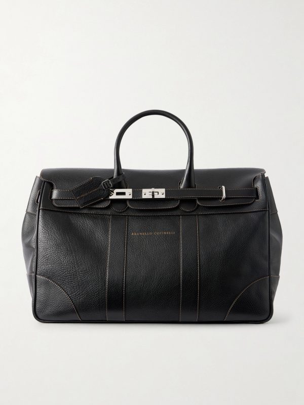 Panelled Full-Grain Leather Weekend Bag Panelled Full-Grain Leather Weekend Bag
