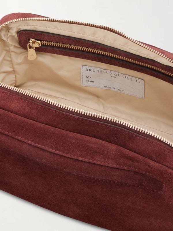 Suede Wash Bag - E1 Suede Wash Bag - E1