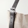 Leather-Trimmed Canvas Tote Bag - CU Leather-Trimmed Canvas Tote Bag - CU