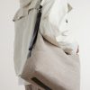 Leather-Trimmed Canvas Tote Bag - E2 Leather-Trimmed Canvas Tote Bag - E2