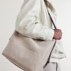 Leather-Trimmed Canvas Tote Bag - FR Leather-Trimmed Canvas Tote Bag - FR