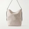 Leather-Trimmed Canvas Tote Bag Leather-Trimmed Canvas Tote Bag