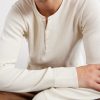 Henley Ribbed Cotton T-shirt - CU Henley Ribbed Cotton T-shirt - CU