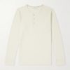 Henley Ribbed Cotton T-shirt Henley Ribbed Cotton T-shirt