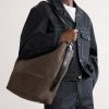 Leather-Trimmed Canvas Tote Bag - FR Leather-Trimmed Canvas Tote Bag - FR