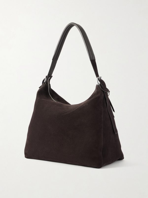 Suede Messenger Bag - BK Suede Messenger Bag - BK