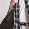 Suede Messenger Bag - E2 Suede Messenger Bag - E2