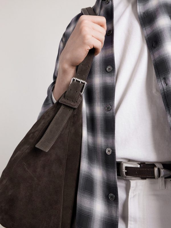 Suede Messenger Bag - E2 Suede Messenger Bag - E2