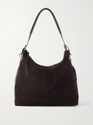 Suede Messenger Bag