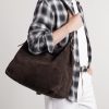 Suede Messenger Bag - OU Suede Messenger Bag - OU