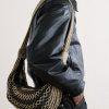 + Filt Croissant Leather-Trimmed Fishnet Messenger Bag - FR + Filt Croissant Leather-Trimmed Fishnet Messenger Bag - FR
