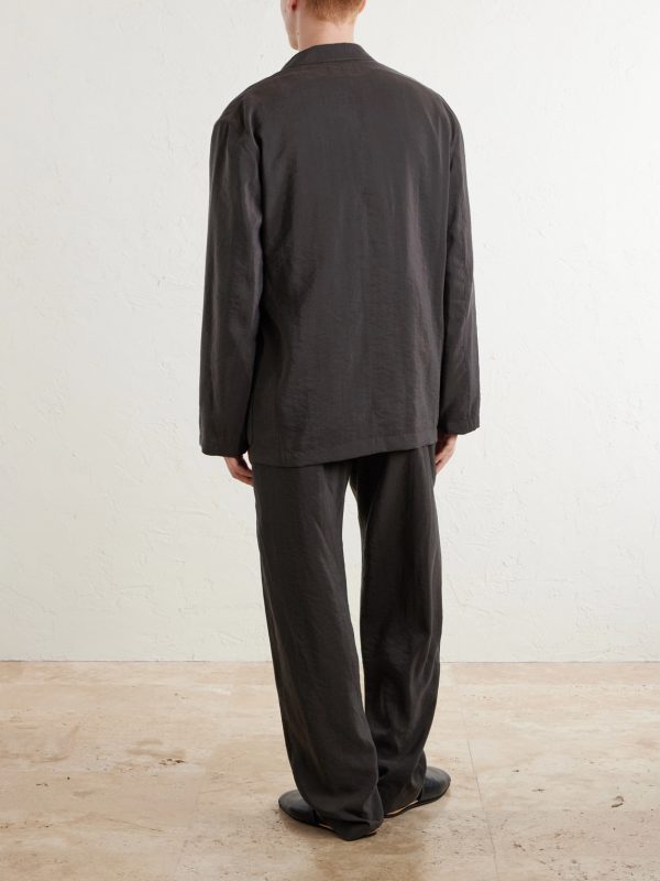 Silk-Blend Suit Jacket - BK Silk-Blend Suit Jacket - BK