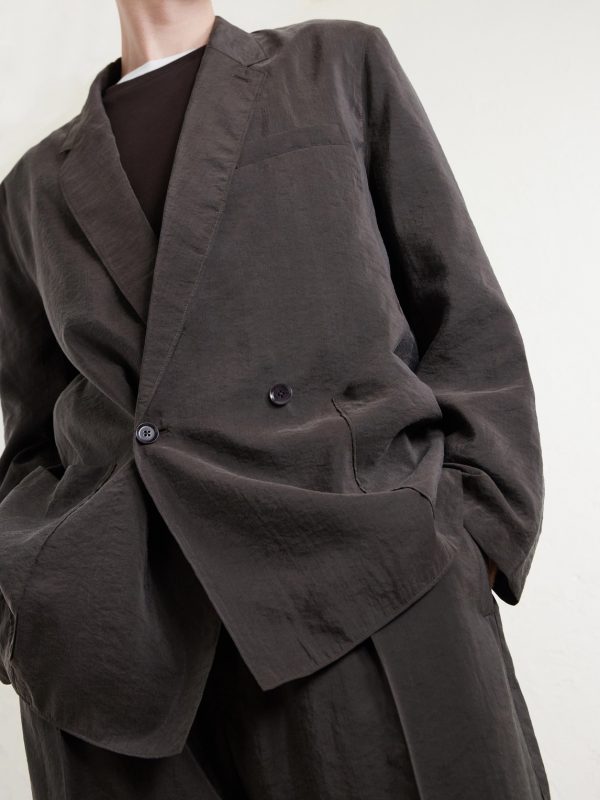 Silk-Blend Suit Jacket - CU Silk-Blend Suit Jacket - CU