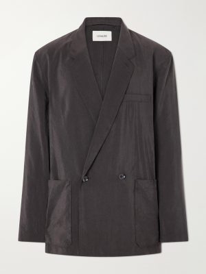 Silk-Blend Suit Jacket