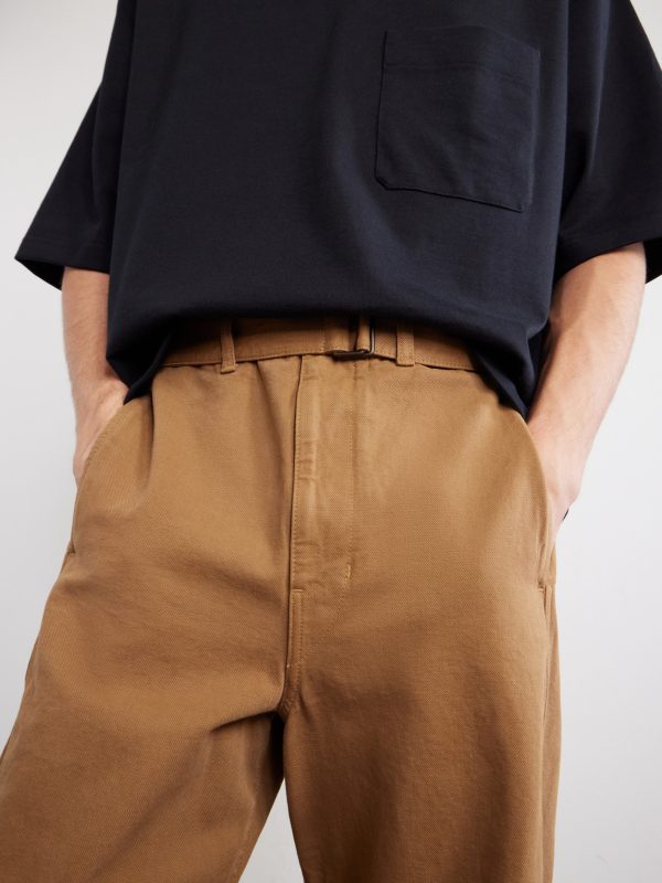 Straight-Leg Cotton-Twill Trousers - CU