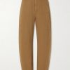 Straight-Leg Cotton-Twill Trousers
