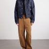 Straight-Leg Cotton-Twill Trousers - OU