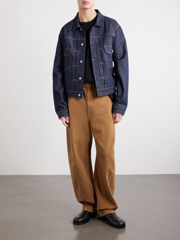 Straight-Leg Cotton-Twill Trousers - OU