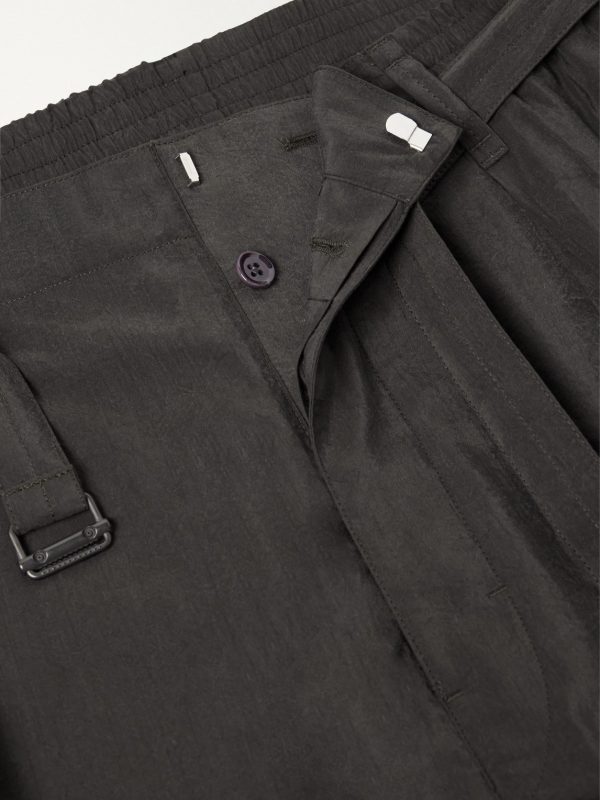 Straight-Leg Silk-Blend Suit Trousers - E1