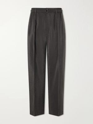 Straight-Leg Silk-Blend Suit Trousers Straight-Leg Silk-Blend Suit Trousers
