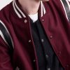 The Hayes Leather Trimmed Wool-Blend Jacket - CU The Hayes Leather Trimmed Wool-Blend Jacket - CU