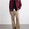 The Hayes Leather Trimmed Wool-Blend Jacket - OU The Hayes Leather Trimmed Wool-Blend Jacket - OU