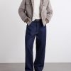 Sherling Trim Wool Bomber Jacket - OU Sherling Trim Wool Bomber Jacket - OU
